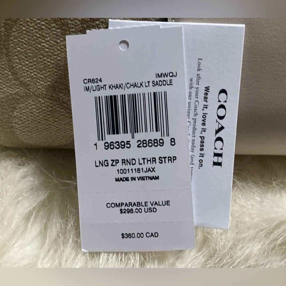 🤍🤎 COACH SIGNATURE COATED CANVAD AND LEATHER WALLET! - Picture 10 of 10